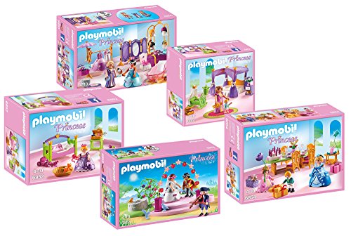 Preisvergleich Produktbild PLAYMOBIL 5-teiliges Möbel- und Ausstattungsset für 6848 Prinzessinnenschloss: 6850 6851 6852 6853 6854