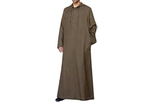 BIKETAFUWY Djellaba Homme Rayée à Capuche avec Fermetures Eclair Qamis Homme Priere Islamique Jellaba Caftan Marocain Robe Chemise Longue Jelaba Musulman Moyen-Orient Abaya Ramadan Kamis Jalabiya Kaftan Dubai