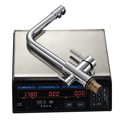 Auralum® 360°Schwenkbarer Einhandmischer Küche Wasserhahn Chrom Armatur mit Umkehr Osmose Anlage Wasserfilter - 8
