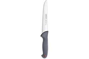 Arcos Couteau de Boucher en Acier Inoxydable Nitrum. Couteau de Cuisine Professionnel pour Viande. Poisson et Légumes. Manche Ergonomique en Polyoxyméthylène. Série 2900. Couleur Noire