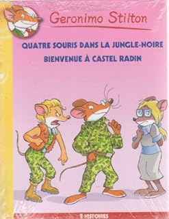 jaquette livre Geronimo Stilton, tomes 9 & 10 - Quatre souris dans la Jungle-Noire / Bienvenue à Castel Radin
