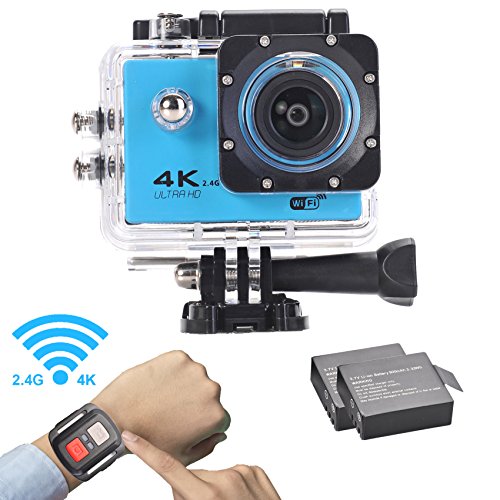 LMT-f60r-Ultra-HD-4-K-Wifi-Sport-Action-Kamera-DVR-mit-170-Grad-utra-wide-Winkel-Objektiv-20cm-LCD-Wasserdicht-30-M-blau