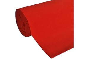 vidaXL Roter Teppich 1x5m 400g/m² VIP Läufer Event Teppich Hochzeitsteppich