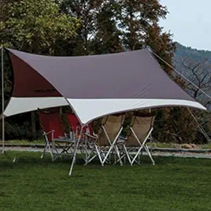 Hansi Iron Canopy Pole Holder Awning Tarp Tent Building Rod Support Stand Holder