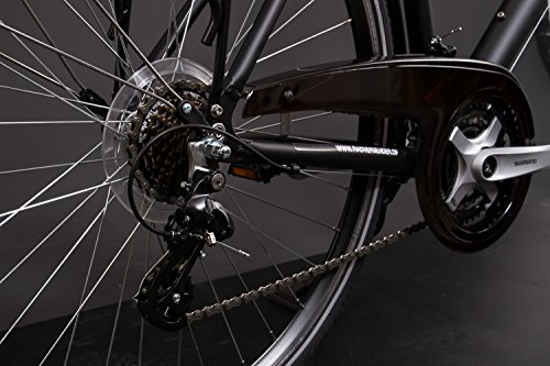 28″ Zoll Alu MIFA Herren Trekking Fahrrad Shimano 21 Gang Nabendynamo schwarz Rh 60cm - 3