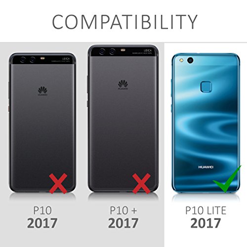kwmobile Funda para Huawei P10 Lite - Carcasa de Tela y Cuero sint tico - con Tapa y Tarjetero Gris Negro reviews kwmobile Funda para Huawei P10 Lite - Carcasa de Tela y Cuero sint tico - con Tapa y Tarjetero Gris Negro