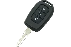 BROVACS Ersättningsnyckel skal kompatibel med RENAULT tre knappar nyckellös ingång fjärrkontroll nyckel fodral fob PG358