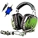 Produktbild SADES A90 Pilot 7.1 USB Professiona Verkabelt PC Gaming Headset Over-Ear Headband Kopfhörer Gaming mit versenkbaren HiFi Mikrofon Lautstärkeregelung Sechs Farben Atem LED Lichter