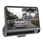 Zibuyu 1080P Hd 170Degree 3 Lens Car Dvr Dash G-Sensor Recorder+Rearview Cam,4 Inches(Black,Zibuyu-189159)