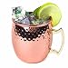 Produktbild elegantstunning Solide Kupfer Moscow Mule Tassen, 18 Unzen ungefütterte Becher, Trinkbecher perfekt für Cocktails Eistee und Bier