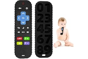 STARFA LAB 0-12 Monate Silikon-Baby-Zahnungsspielzeug, Silikon-Baby-Zahnungshilfe-Spielzeug, Kauspielzeug, Beruhigungssets, BPA-frei/einfrierbar/spülmaschinen- und yingermoyawanju (schwarz)