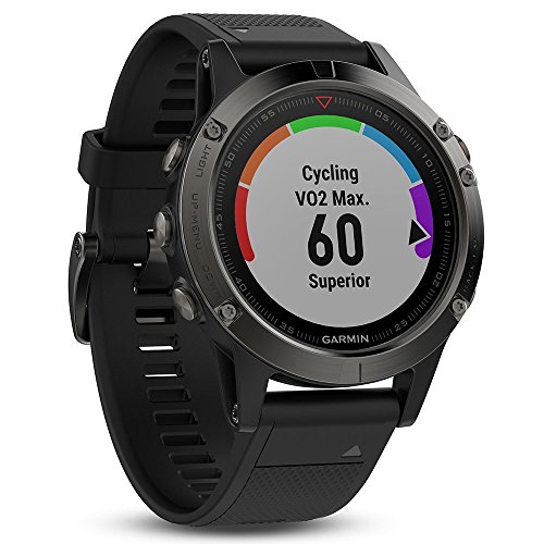 Garmin Fēnix 5 Smartwatch Gps-Multisportuhr, Grau, Armband Schwarz, 47 mm - 4