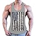 Produktbild BHYDRY Herren Sommermode Flag Druck elastische ärmellose Fitness Weste Bluse Tops