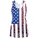 Produktbild Cloom Frauen Spitze Sleeveless Tops American Flag Tank Tops Casual Bluse Elegant T-Shirt Damenmode Tops Frauen zurück Hohlen Sexy Top Frauen Comfort Home Tops Frauen Bequeme Tragbare Oberteile (S)
