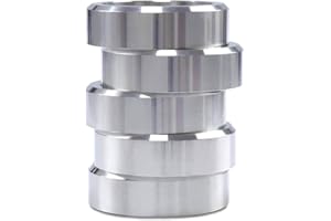 FLYINGWING 5 Stück Bisquettes Alternative für Bradley Smoker, Aluminiumscheiben mit Abstandshalter aus Holz