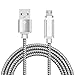 Produktbild Geflochtene Magnetkabel Micro USB 2.0 für iPhone 5 / 5S / 6 / 6S / 7/8 / X, iPad / iPad Pro / ipad min4 (1M, Silber)