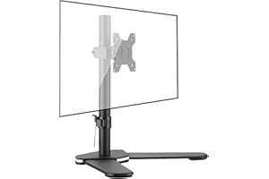 Bracwiser Single Fully Adjustable Monitor Arm Stand Mount for Monitor Computer Screen 13 15 17 19 20 22 23 24 26 27 30 32 inch VESA 75 100 ML7401