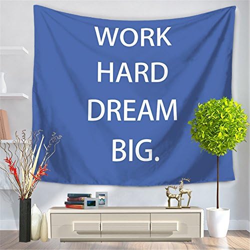 HmDco English Alphabet Tapestry Wall Hanging Beach Towel,blue,150*130cm