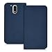 Produktbild kwmobile Hülle Flip Case für Motorola Moto G4 / Moto G4 Plus - Aufklappbare Schutzhülle aus Kunstleder Tasche im Flip Cover Style in Dunkelblau