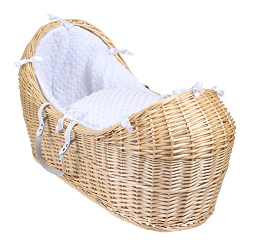 Dimple Natural Wicker Noah Pod - White
