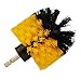 Produktbild 3inch Drill Brush - Spin Scrubber Elektrische Reinigungsbürste, Power Scrubbing Pinsel Bohrgerät Befestigung für Auto, Badezimmer, Holzboden, Waschküche Reinigung. (3 Zoll yellow)