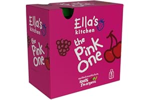 Ella's Kitchen The Pink One Fruit Smoothie Multipack 5x90 g (Pack of 3, Total 15 Pouches)