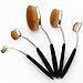Neverland 5pcs Pro Foundation Brush Set Powder Blusher Toothbrush Curve Cosmetic Makeup Tool