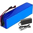 stdpcxz 36V Battery, 36V 6AH Lithium Battery Pack Li Ion Battery for 200W - 500W Motor 10S2P Electric Bike Bicycle Scooter 6000Mah 36V 6Ah,T plug