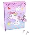 Produktbild Art Girlz Unicorn Secret Tagebuch mit Schloss und Schlüssel - Mädchen Journal Notebook mit Herz Vorhängeschloss