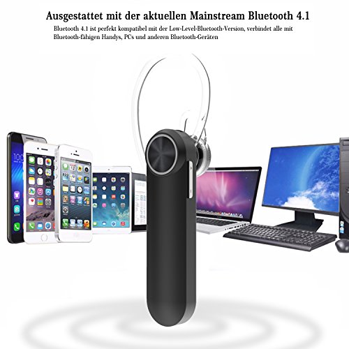 Auriculares Bluetooth DOY Manos Libres Bluetooth Oreja con Mic 18 horas de tiempo de conversaci n y 800 Horas en espera para Trabajar para iPhone Samsung y otros dispostivos Bluetoot--Negros reviews Auriculares Bluetooth DOY Manos Libres Bluetooth Oreja con Mic 18 horas de tiempo de conversaci n y 800 Horas en espera para Trabajar para iPhone Samsung y otros dispostivos Bluetoot--Negros