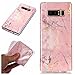 Produktbild Artfeel Samsung Galaxy Note 8 Handyhülle,Luxus Marmor Muster Design Weich Flexibel Silikon TPU Bumper Schutzhülle,Ultra Dünn Leicht Kratzfest Stoßfest Zurück Hülle für Samsung Galaxy Note 8,Rosa