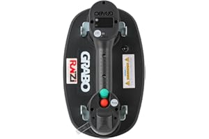 RAIZIDOM Nemo Grabo PRO-Lifter-20 Elektrischer Vakuum-Saugnapf mit automatischer Ein-/Ausschaltfunktion, Digitalanzeige, 1 Akkusatz für Holz, Trockenbau, Granit, Glas, Fliese, Porzellan