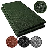 SICHER: Hochwirksamer stoßdämpfender Bodenbelag zur Absicherung von Gefahrenstellen, z.B. auf dem Spielplatz oder im Garten unter Spielgeräten wie Rutschen, Schaukeln oder Klettergeräten