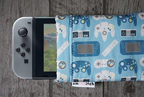 Nintendo Switch Protective Fabric Pouch Case - Variety of illustrated pattern designs to choose from!