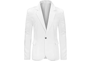 Allthemen Mens Casual Suit Jackets Slim Fit Blazer One Button Suits Coat Solid Casual Jacket Tops