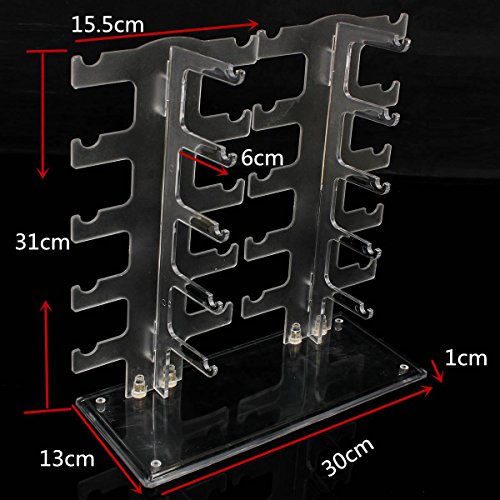 Brillenregal, LuckyFine Brillenhalter Für 10 Paare Brillen Acryl Sonnenbrille Display Brillen Rack - 4