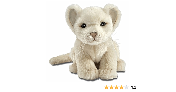 Hansa Animal Peluche Lion Blanc Bebe Assis 18 Cmh Amazon Fr Jeux Et Jouets