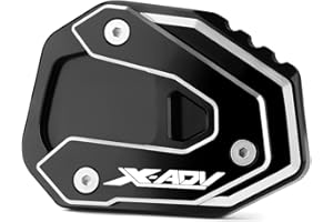 Velospeed Coussinets de béquille pour X-ADV 750 XADV 750 2021-2024 X-ADV 750 bas 2023 Moto CNC Béquille latérale Agrandisseur Pad d'extension X-ADV 750 Accessoires (Noir)