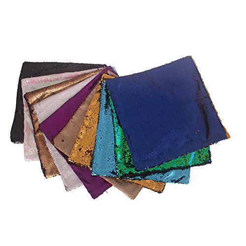 Sinotop Luxus Doppel Farbe Glitter Pailletten Kissenbezug Startseite Schlafzimmer Sofakissen Kissenabdeckung (style 2) - 5