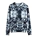 Produktbild Kapuzenpullover Herren, ABsoar Persönlichkeit Gedruckt Hoodie 2019 Sweatshirt Freizeit Sportshirt Männer Modische Langarm Shirt Krawatten-Kapuzenpulli Outwear Slim Fit Jacken