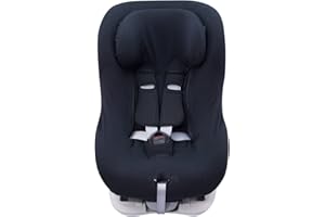 JYOKO KIDS Funda Universal de Algodón para Silla de Coche con Cabezal (Black Series)