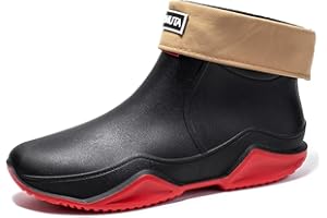 Lyuu Gartenschuhe Unisex Gummistiefel Regenstiefel Wasserdicht Leicht Outdoor Spaziergang Kurz Stiefeletten Herren oder Damen