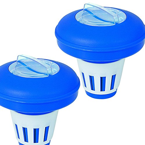 2 Stück Poolschwimmer Chlordosierer für Chlortabletten