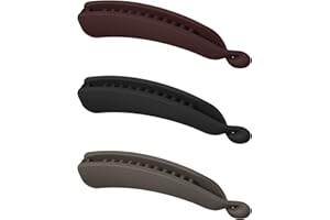 Fuyamp 3 Stück Banane Haarspangen, Haarklammern, Vintage Bananen-Haarspangen, Fisch-Clips für langes Haar, Bananen Clips, Kamm Fish Clips, Banana Hair Comb, für Damen und Mädchen