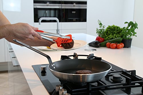 TNK Brand – Stingray 6 in 1 Multifunktions-Küchenhelfer / Küchenzange / Pfannenwender – Orange - 8