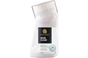‎SOLITAIRE Solitaire Shoe Clean - Reinigung und Fleckentfernung für Schuhe mit Bürste, Transparent (Transparent), 75.00 ml