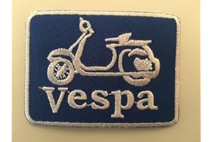 CEEBOO Blue Hawai Toppa termoadesiva per Vespa Scooter 7,5 x 5,5 cm