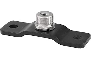 CAMVATE 5/8 '' Stecker auf 1/4 '' Buchse Mikrofon-Schraubadapter mit unterem Sockel Wand- / Tisch- / Deckenhalterung