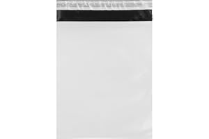 IMBALLAGGI 2000-100 Buste per Spedizioni 325x425+50mm in COEX Impermeabile, Pacchi Antistrappo e Anti Umidità Ideali come Buste Spedizione Vinted e Corriere, Sacchetti con Patta Adesiva Bianco Opaco
