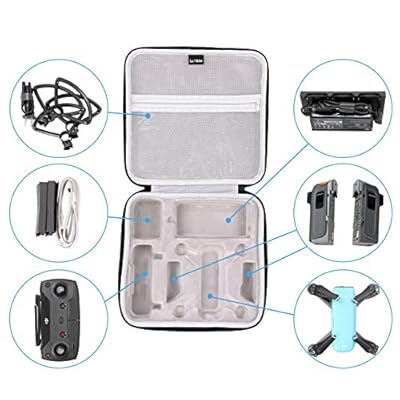LTGEM Hard Case Carry Bag for DJI Spark Fly More Combo Kit 